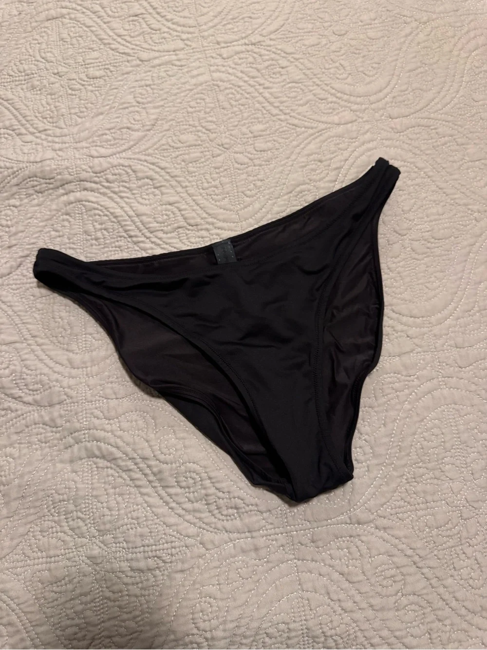 SKIMS Black High Cut Bikini Bottom